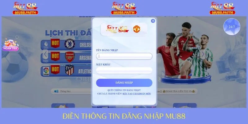 Đăng Nhập Mu88 Như Thế Nào? Cách Xử Lý Các Lỗi Cơ Bản 2 Bet thủ nhập dữ liệu cơ bản